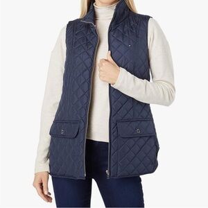 Tommy Hilfiger Navy Quilted Vest